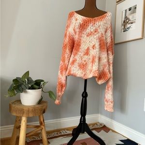 Anthropologie Pilcro Coral Sweater XL Like New